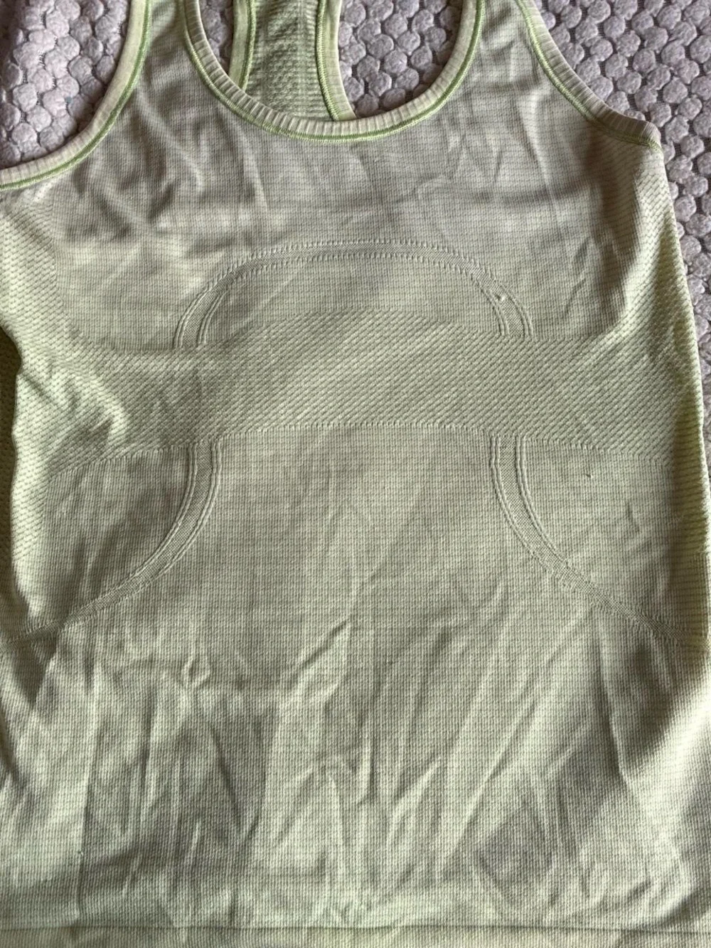 lululemon athletica Lime Green Seamless Racerback Tank